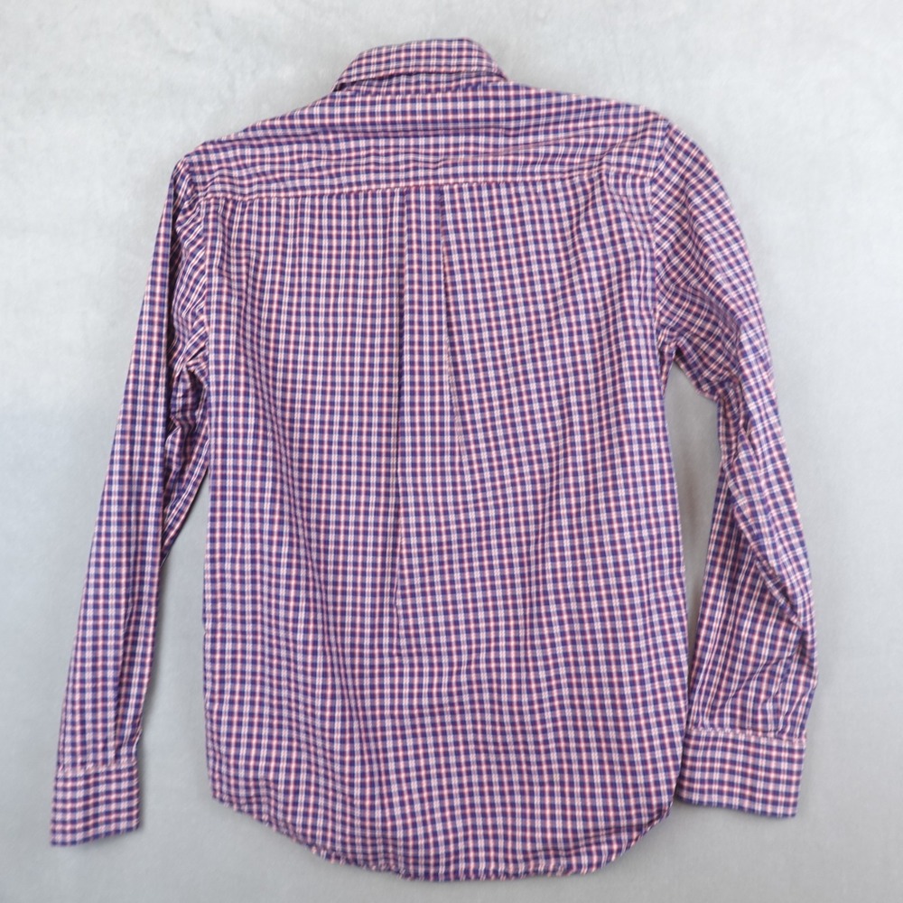 Johnnie O Shirt Classic Check Button Down Size Small Long Sleeves - Picture 8 of 9